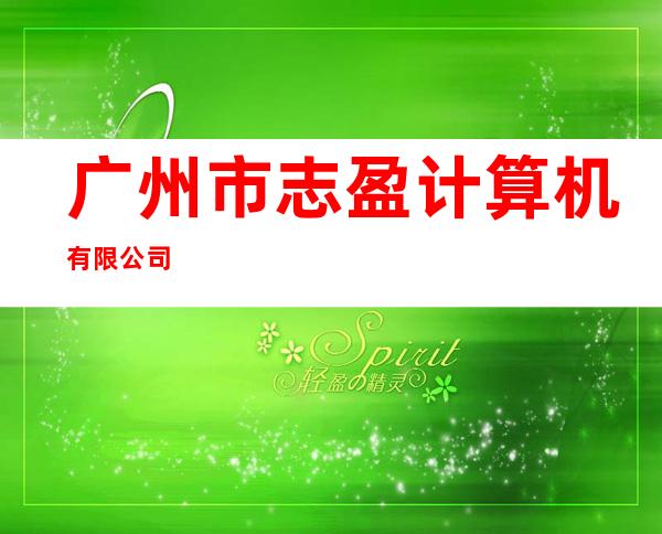广州市志盈计算机有限公司