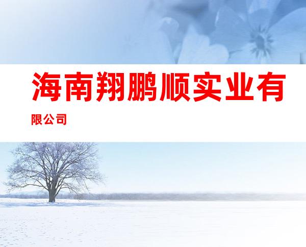 海南翔鹏顺实业有限公司