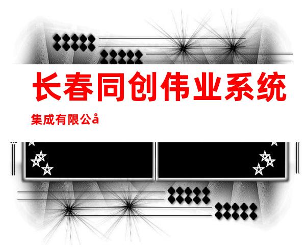 长春同创伟业系统集成有限公司